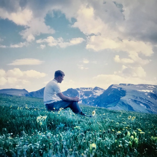 In an alpine meadow at Rocky Mountain National Park (July 1969)